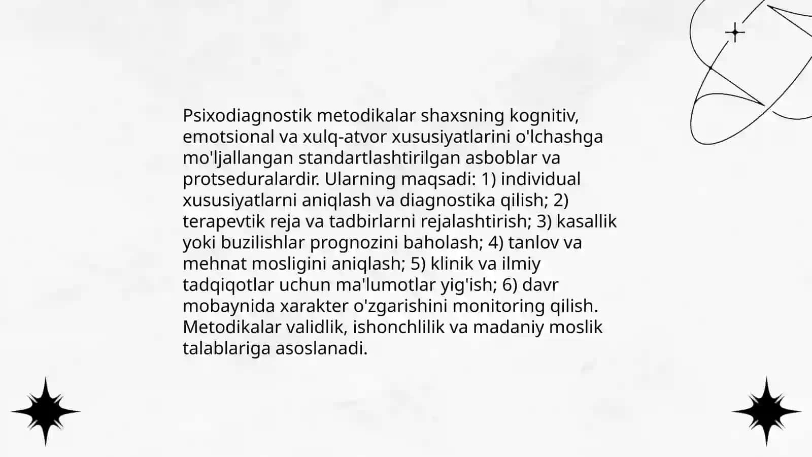 Psixodiagnostika fanidan shu mavzu boyicha taqdimot 3