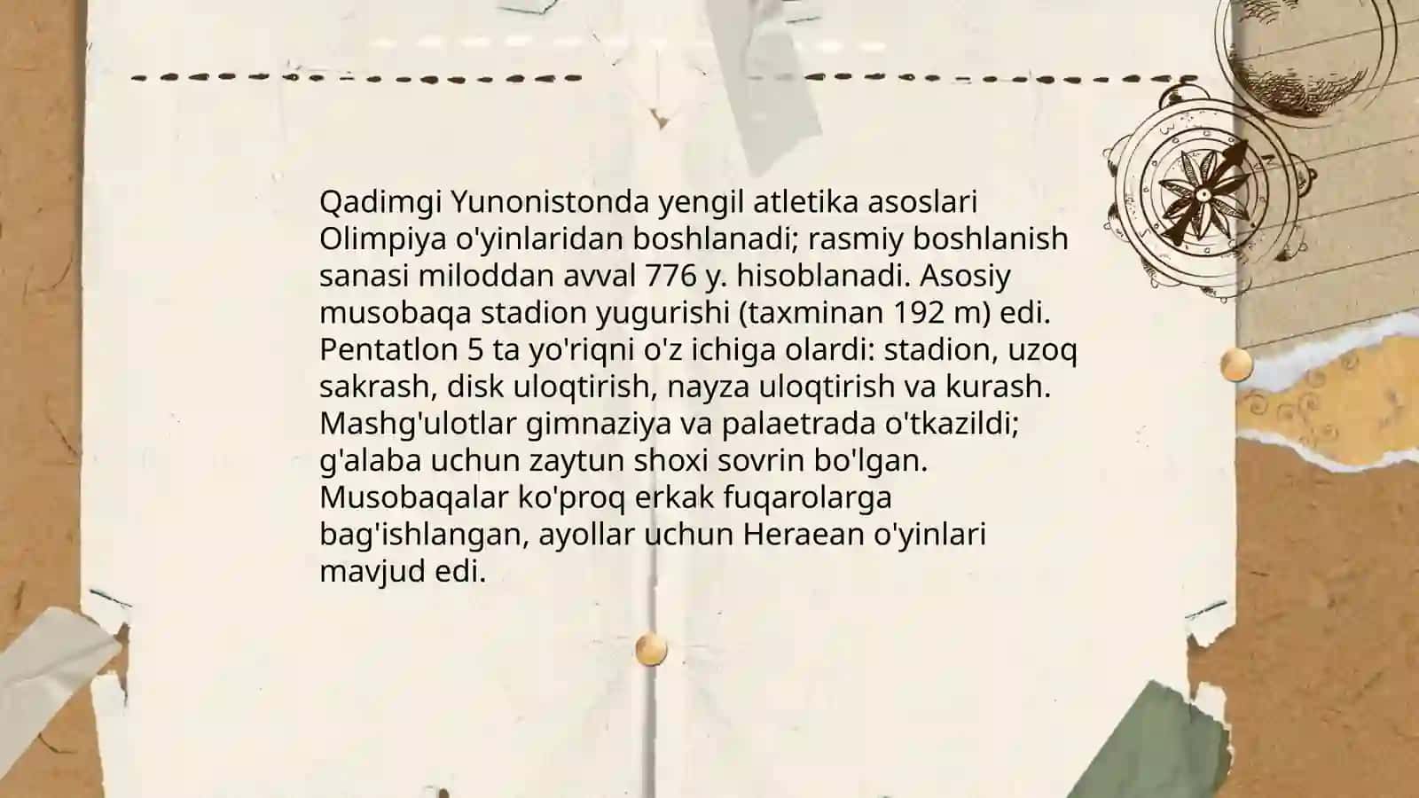 Yengil atletika sport turining kelib chiqishi tarixi tavsifi 3