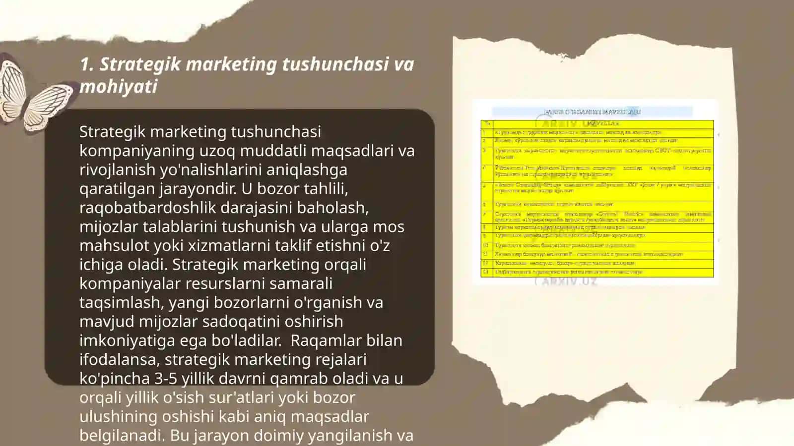 "Strategik marketing" fanining mohiyati va predmeti 3