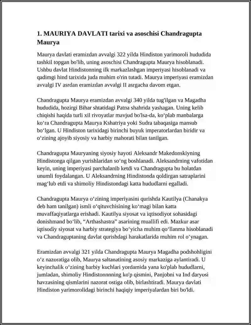 MAURIYA DAVLATI 3