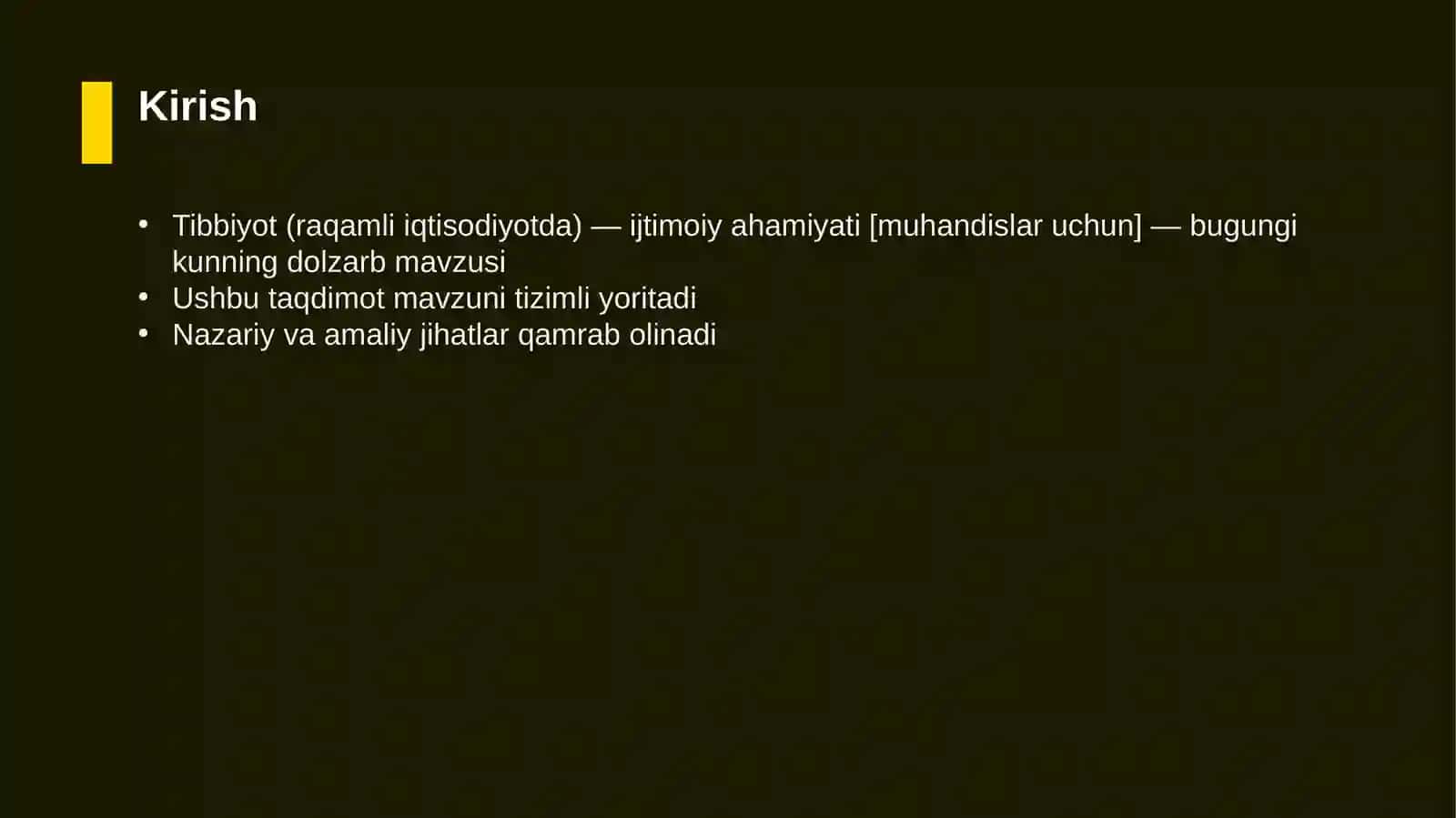 Tibbiyot (raqamli iqtisodiyotda) — ijtimoiy ahamiyati [muhandislar uchun] 3