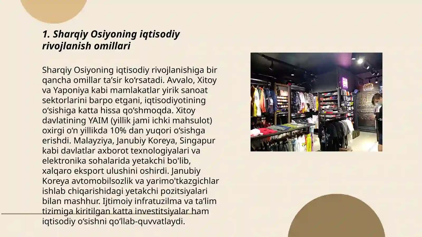 Sharqiy Osiyo o'sish va savdo mo'jizasi 3