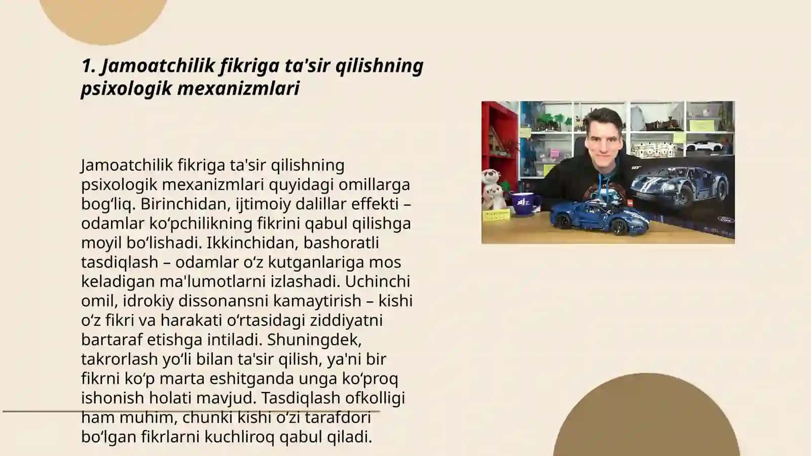 Jamoatchilik fikriga ta'sir qilishning psixologik mexanizmlari 3