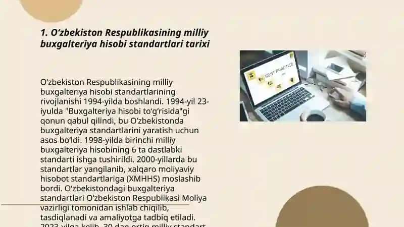 O‘zbekiston Respublikasida milliy buxgalteriya hisobi standartlari va uni amaliyotga tadbiq etish 3