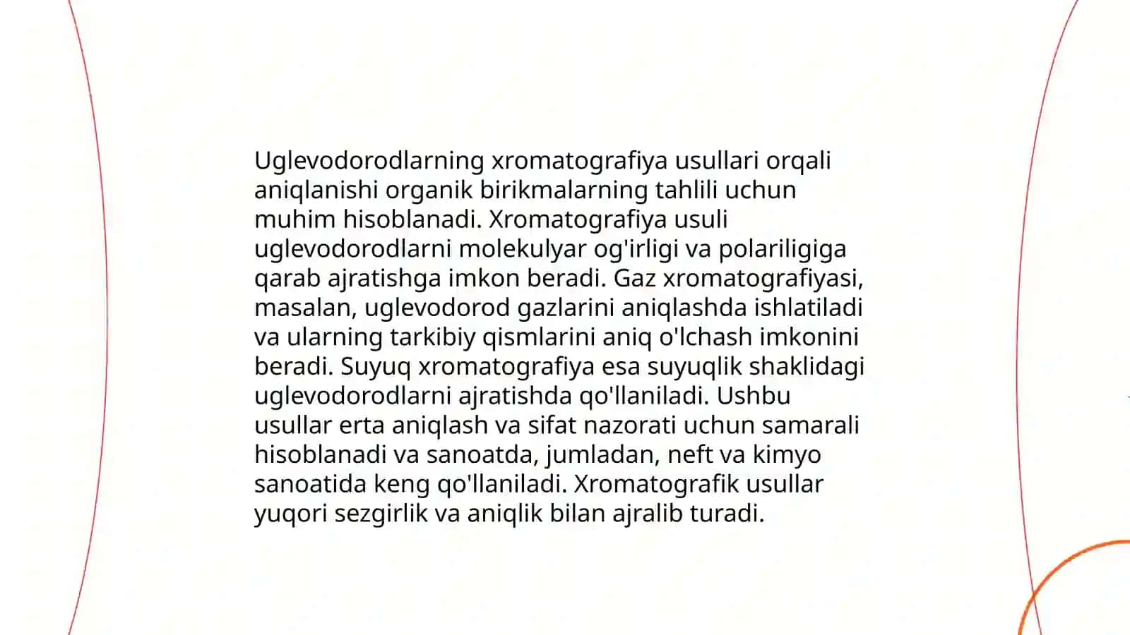 Uglevodorodlar tahlilida xromotografiya usullarining qollanilishi 3