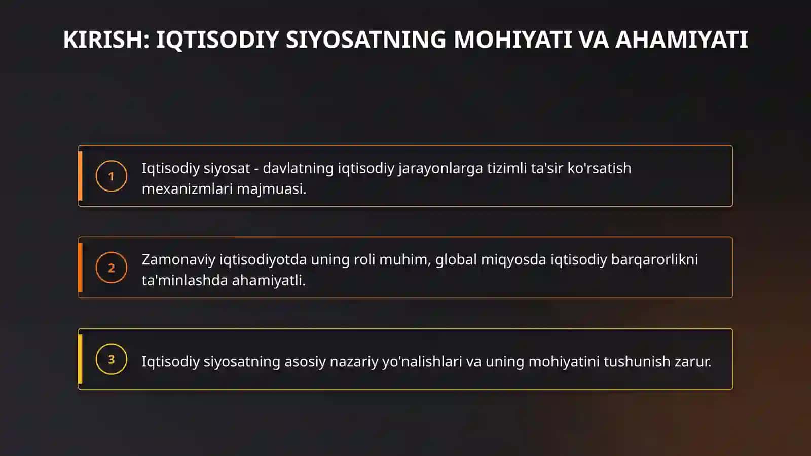 Iqtisodiy siyosatning nazariy asoslari 3