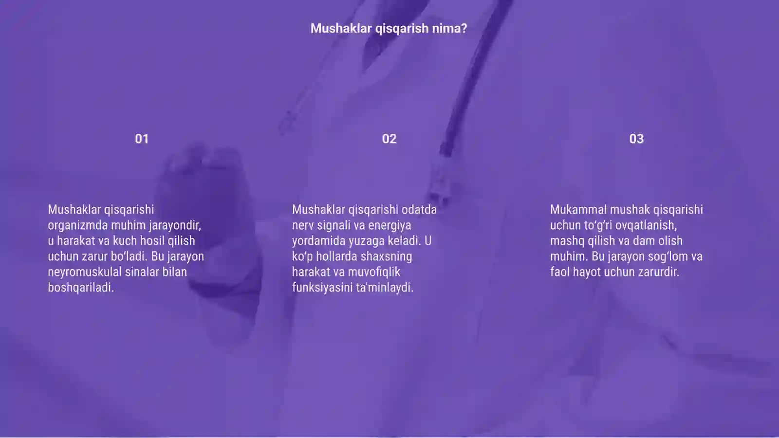 Mushaklar qisqarishi 3