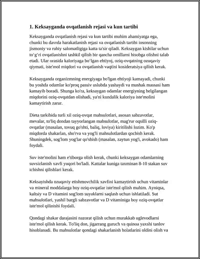 KEKSAYGANDA OVQATLANISH HARAKATLANISH TARTIBI 3