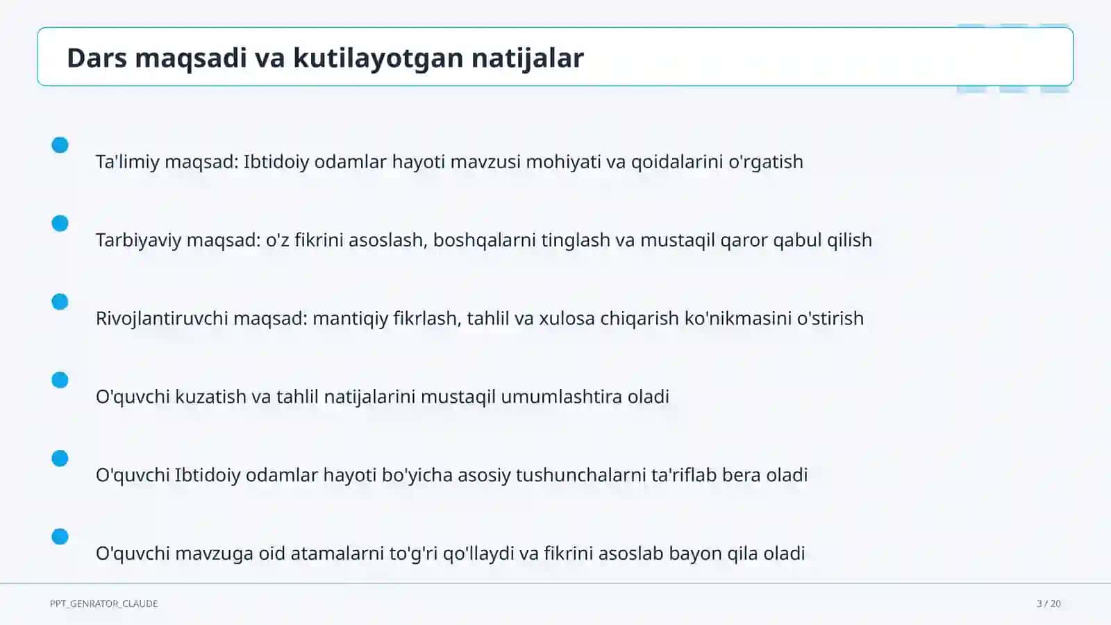 Ibtidoiy odamlar hayoti (5-sinf) 3