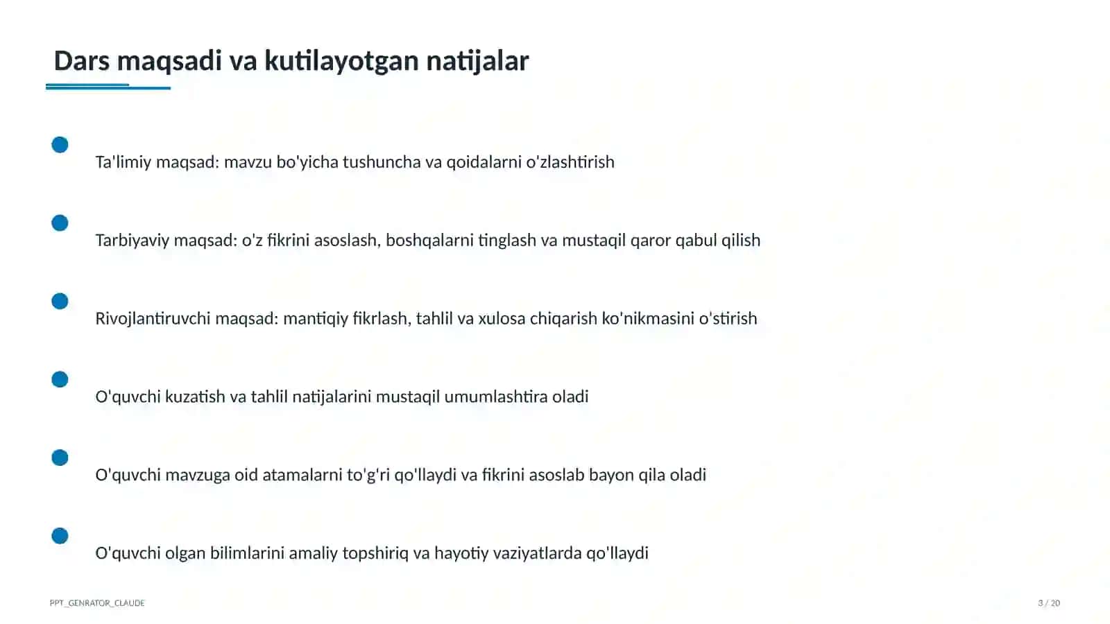 Zamonaviy dars ishlanmasini tuzish 3