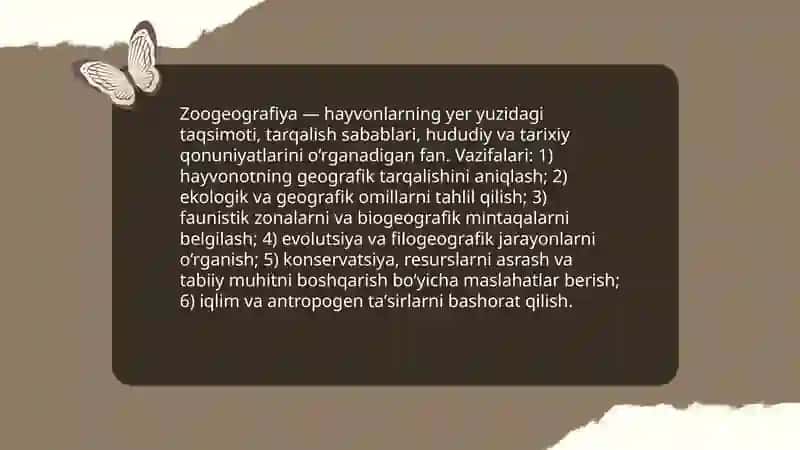 Zoogeografiya asoslari haqida 3