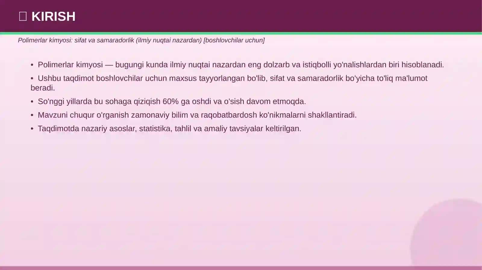 POLIMERLAR KIMYOSI 3