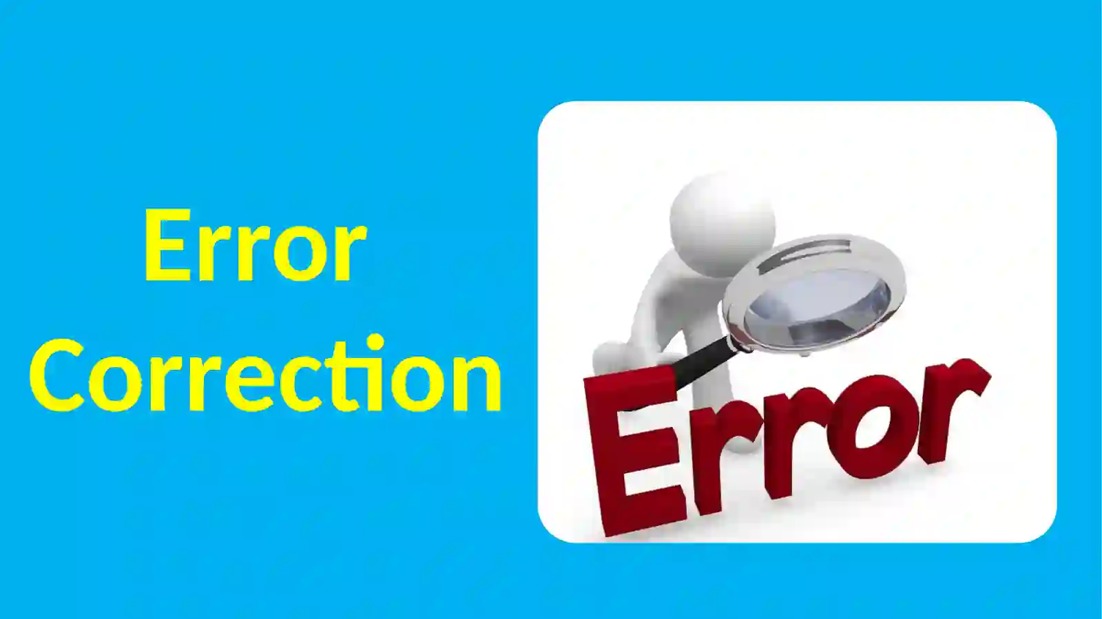 Error correction 3