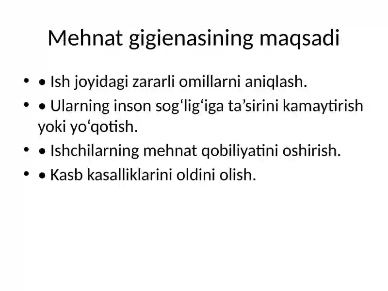 MEHNAT GIGIENASINING UMUMIY ASOSLARI 3