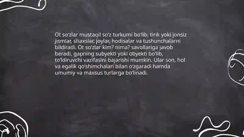 Ot so'z turkumi 3