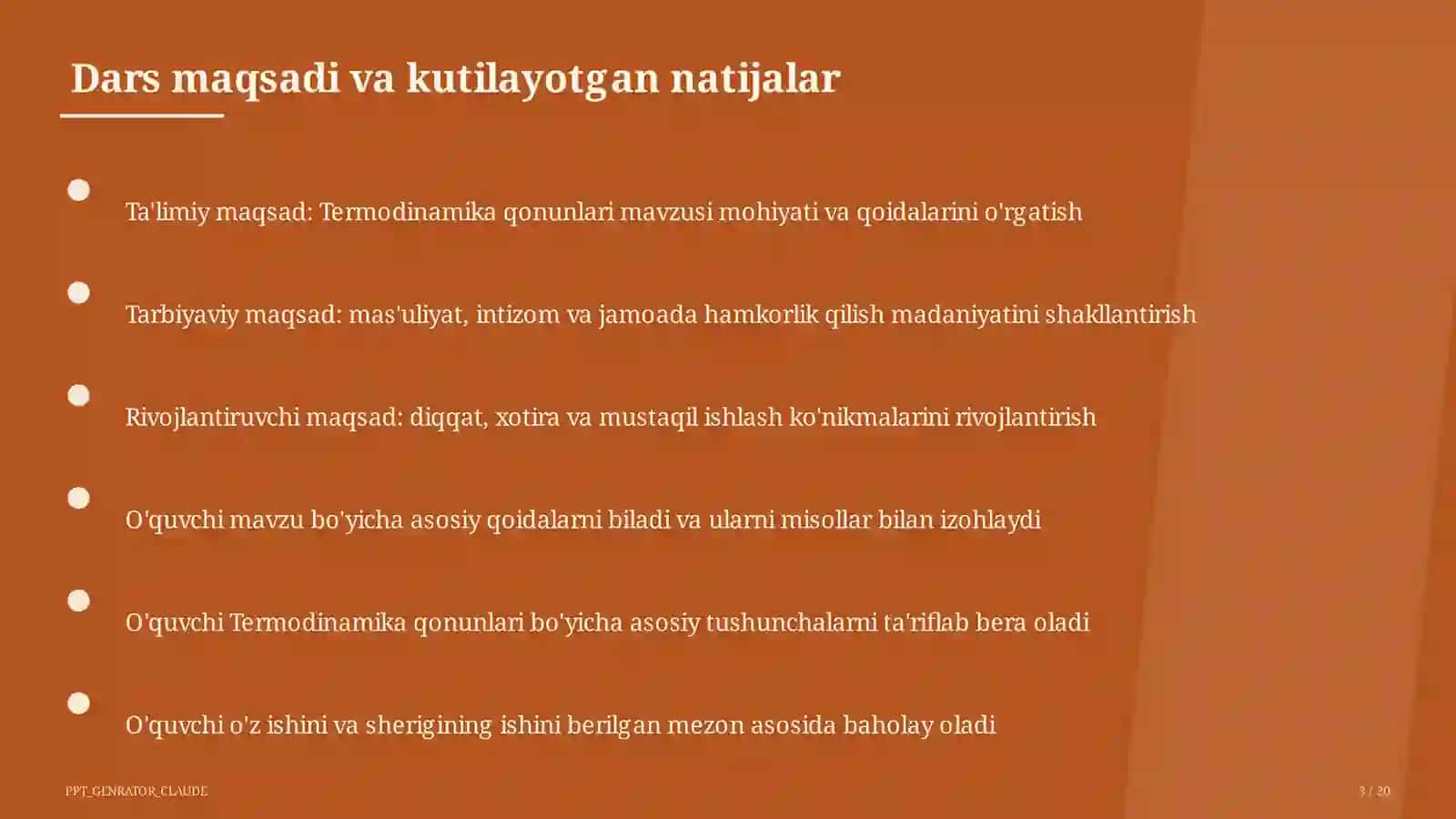 Termodinamika qonunlari (10-sinf) 3