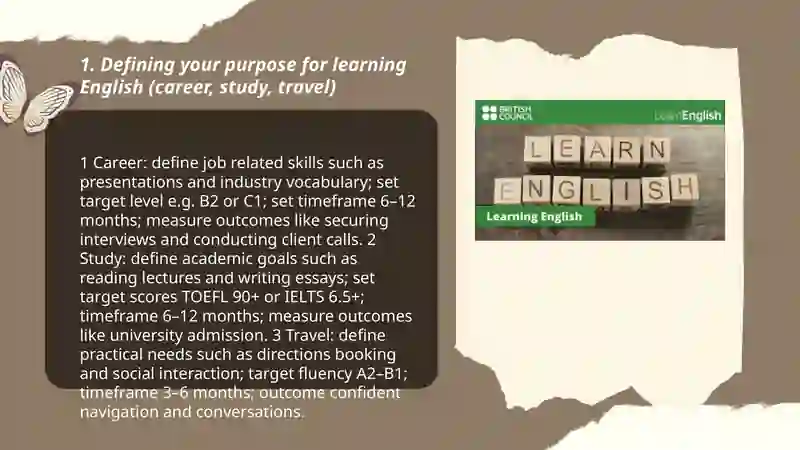 Setting your goal in learning English 3