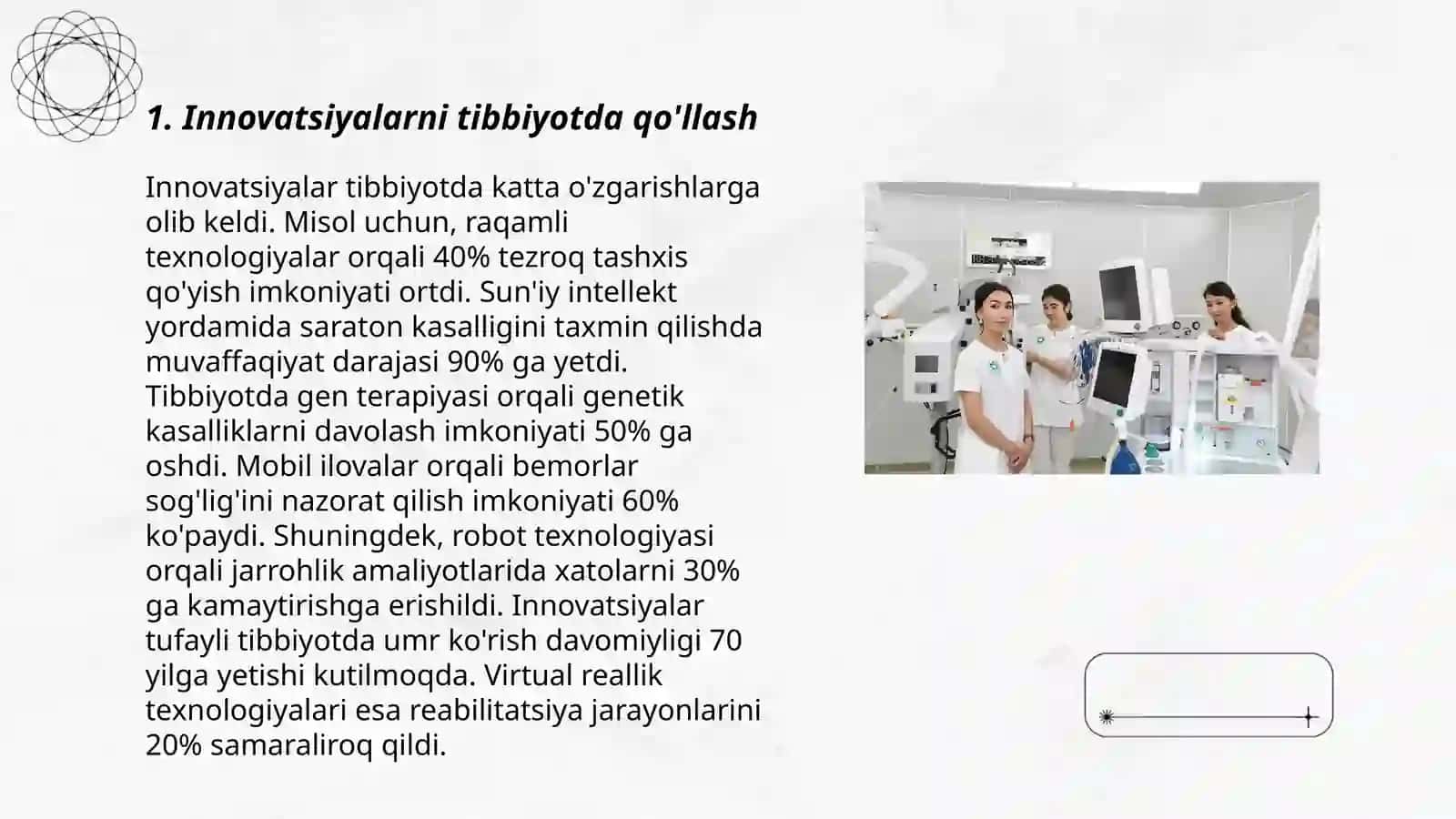Innovatsiya va tibbiy innovatsion texnologiyalar va ularng ahamyati 3