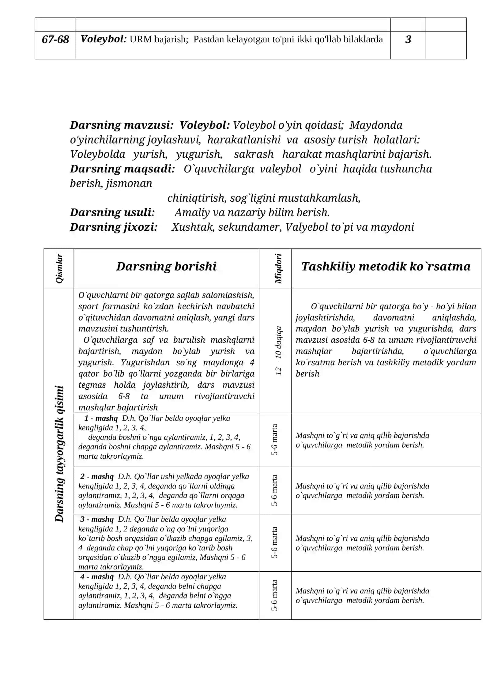 Voleybol o'yin qoidasi 3