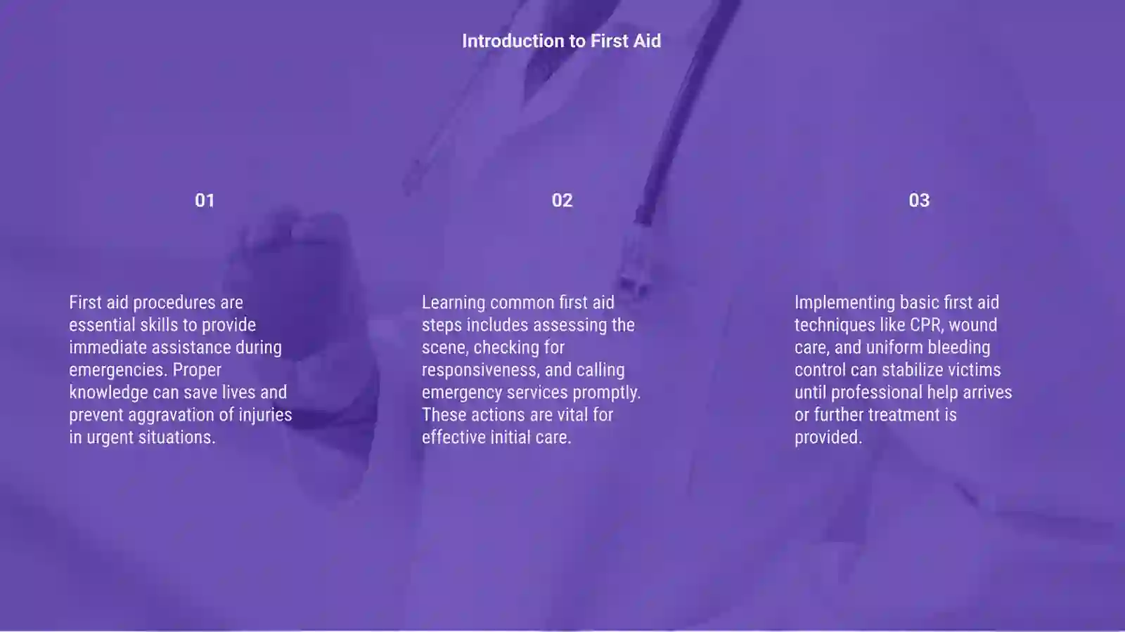 First Aid Procedures Presentation 3