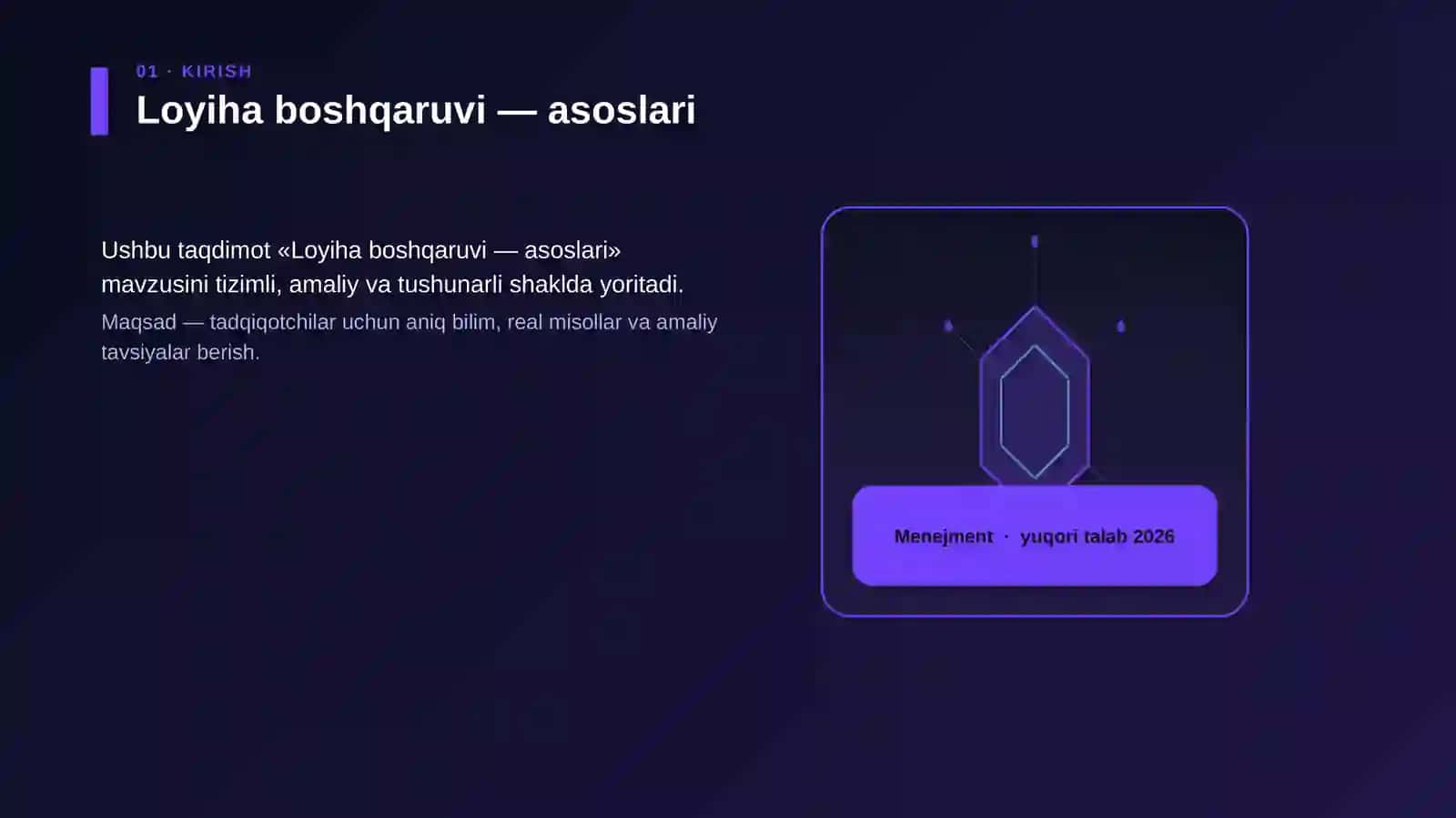 Loyiha boshqaruvi — asoslari 3