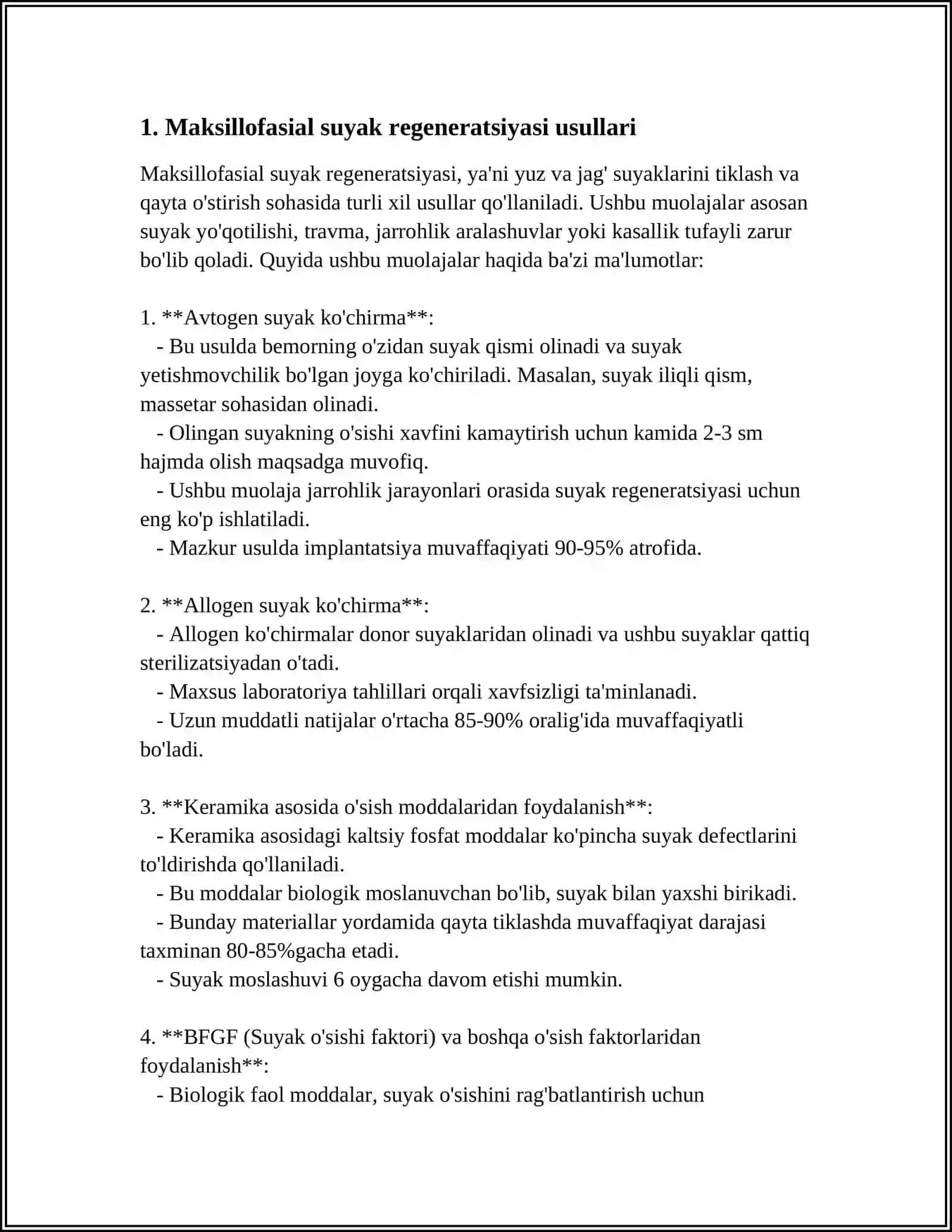 MAXILLOFATSIAL SOXADA REGENERATSIYA JARAYONLARI 3