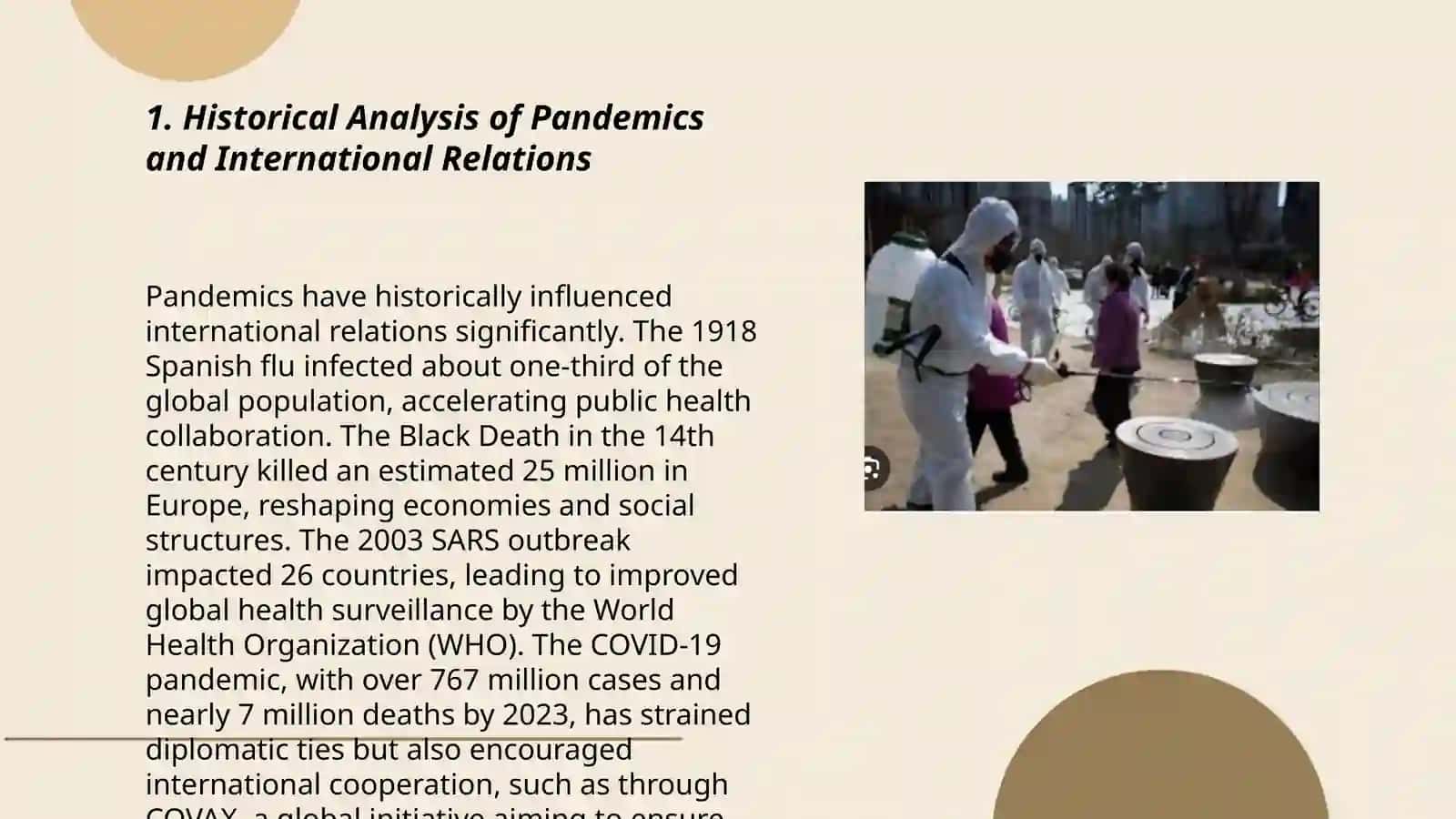 The impact of global pandemics on international cooperation and security 3