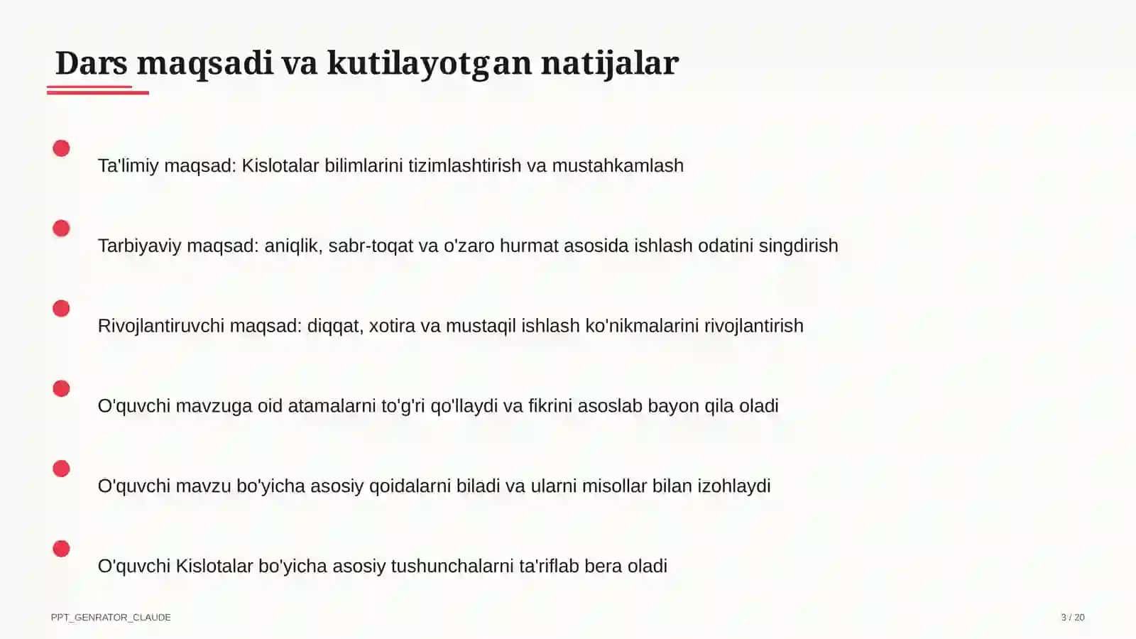 Kislotalar (8-sinf) 3