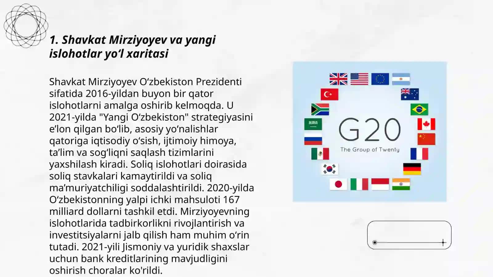 Oʻzbekiston:"Milliy tiklanishdan Milliy yuksalish sari" 3