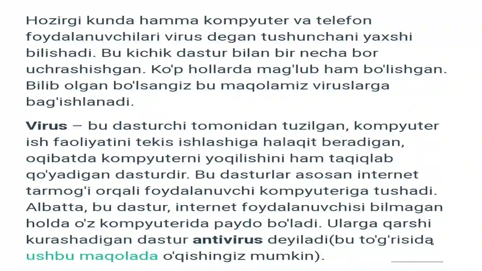 Viruslar va antivirus dasturlari 3