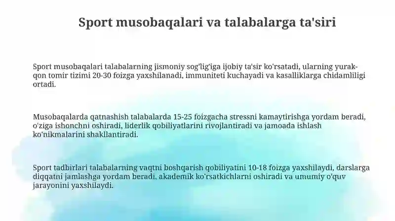 Sport musobaqalariga tayyorgarlik: usullar va bosqichlar 3
