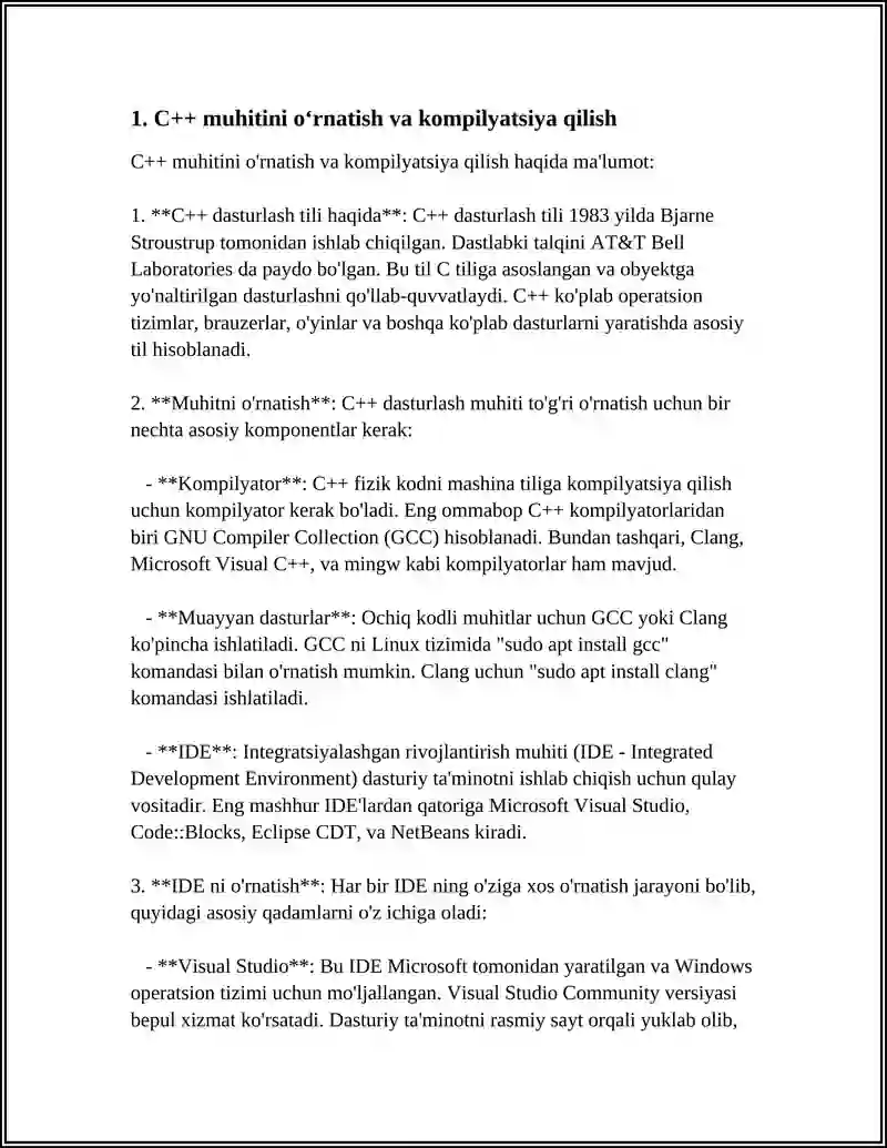 C++ DASTURIDA ISHLASH 3