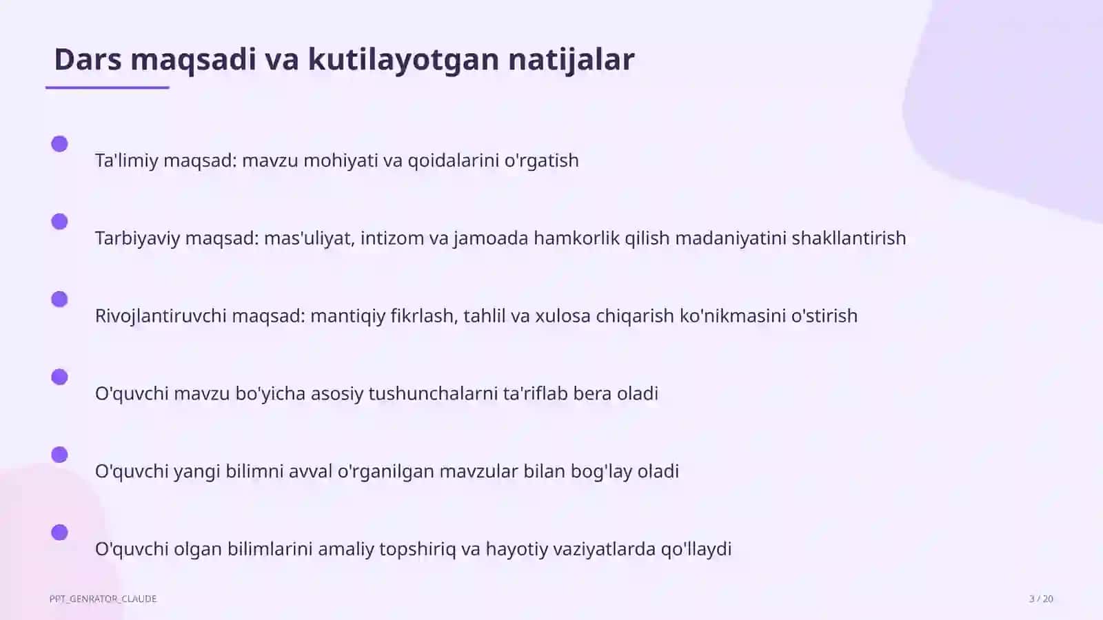Dolzarb mavzular - maktab va o'qituvchilar 3