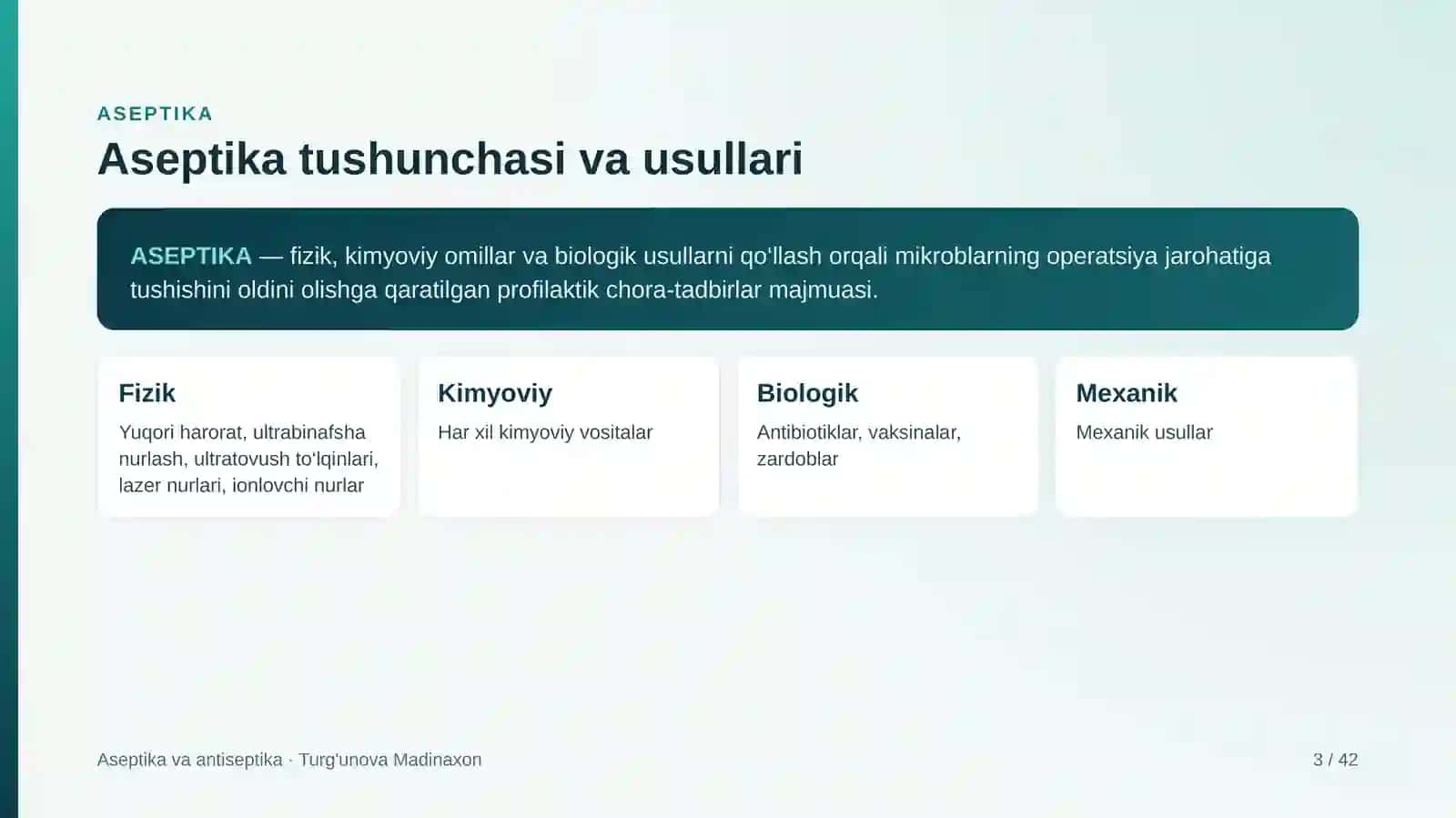 Aseptika va antiseptika 3