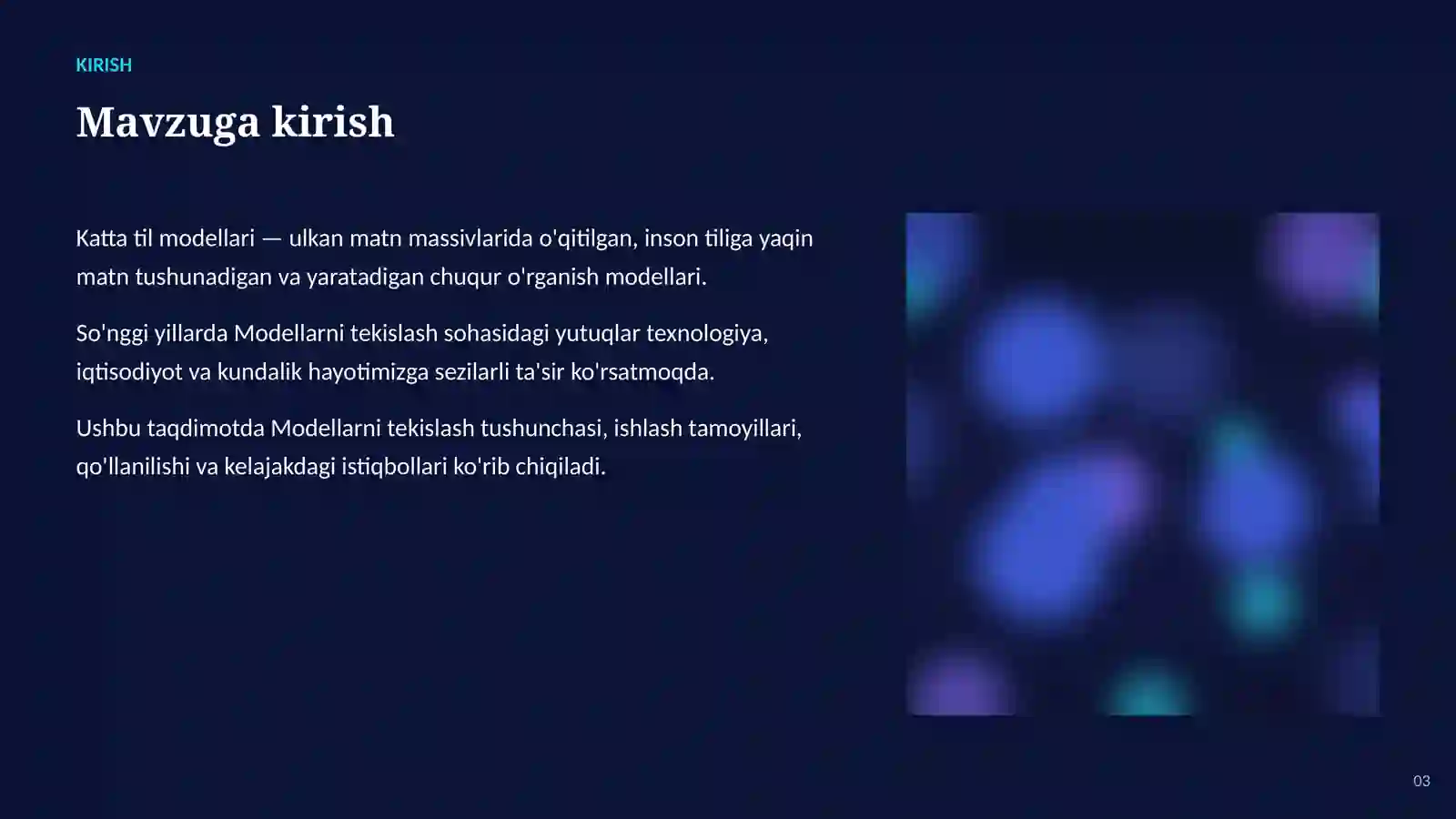 Katta til modellari (LLM) 3