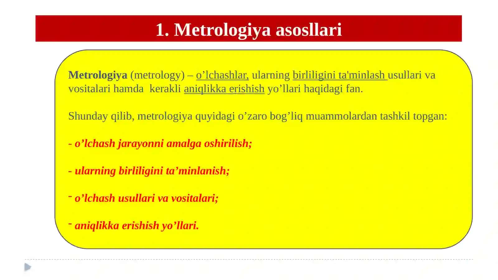 Metrologiya va standartlashtirish 3