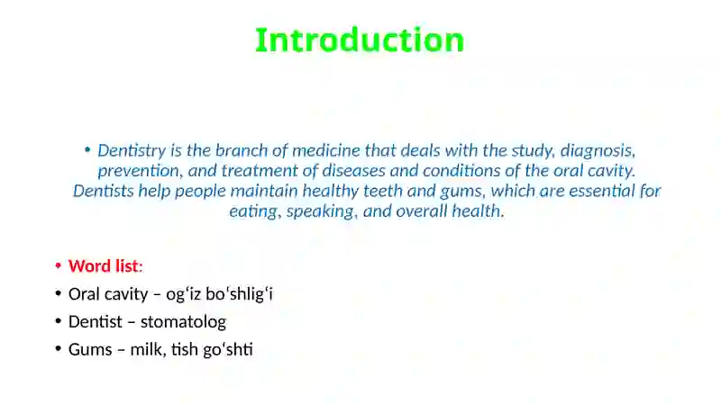 Dentistry 3