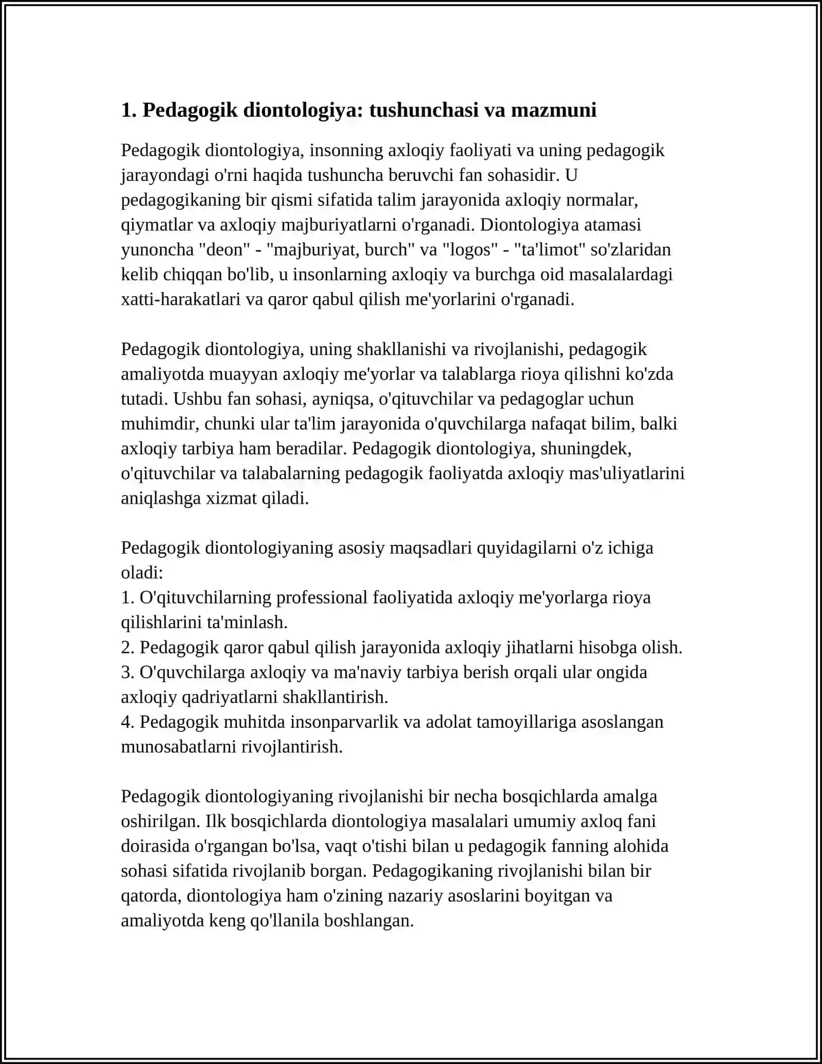 PEDAGOGIK DIONTOLOGIYANING RIVOJLANISHI VA SHAKLLANISHI 3