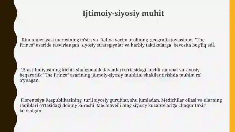 Makiavellining “Xukmdor” asari 3