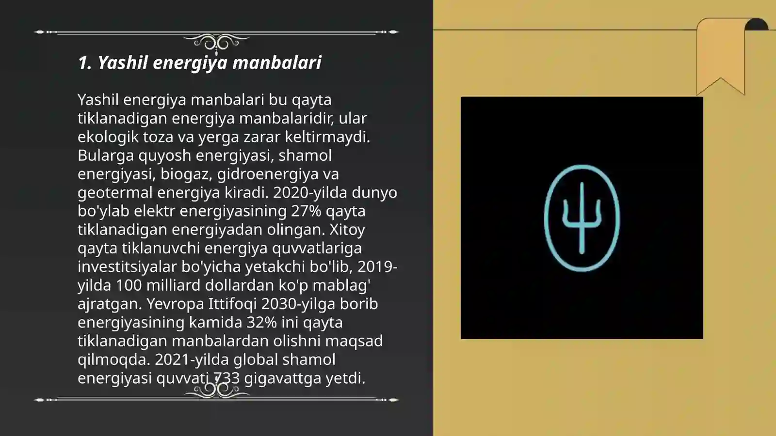 Yashil energiya manbalari 3