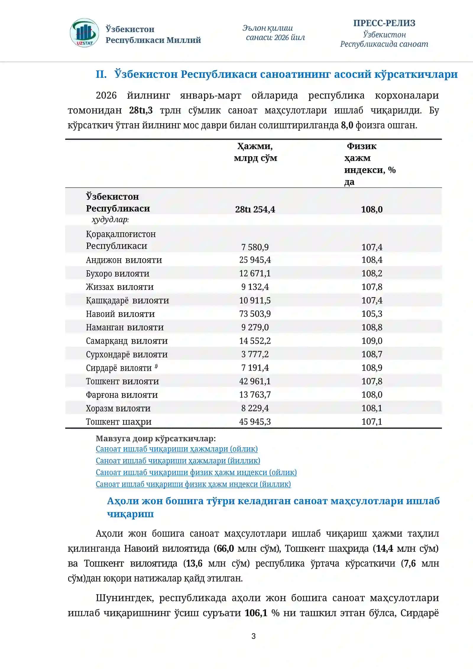 Саноат ишлаб чиқариши 3