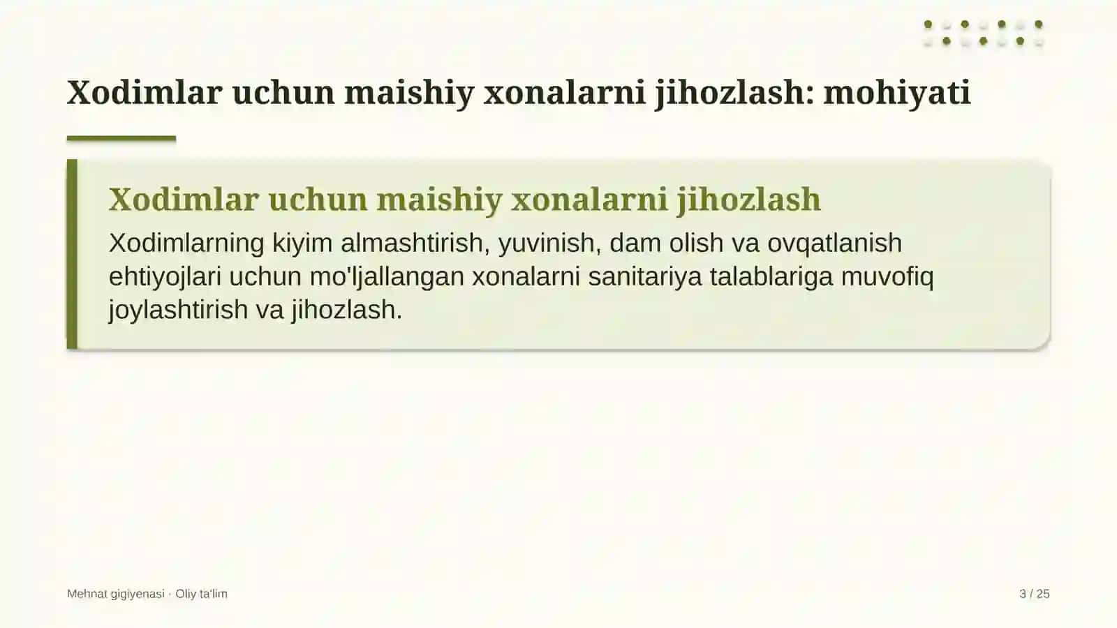 ekologik ekspertiza tashkilotlarida xodimlar uchun maishiy xonalarni jihozlash 6719 3