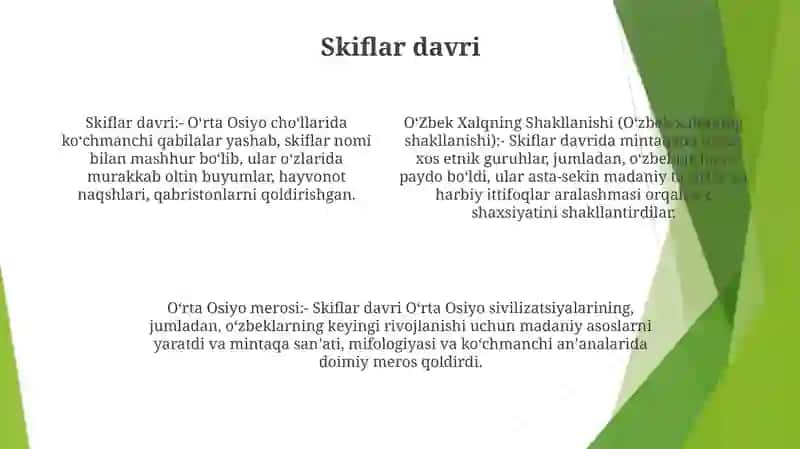 O'Zbek Xalqning Shakllanishi 3