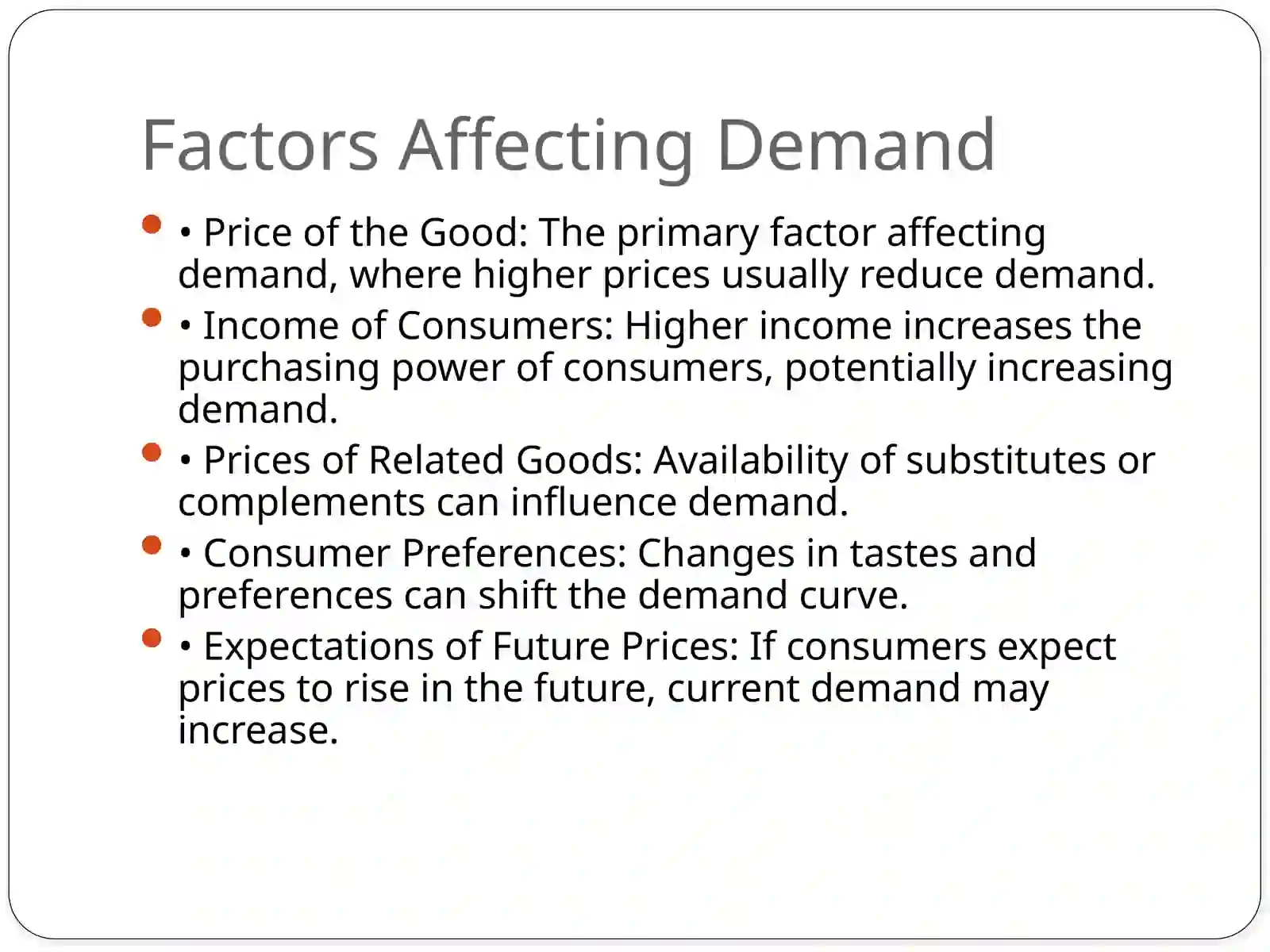 Introduction to Demand Analysis 3