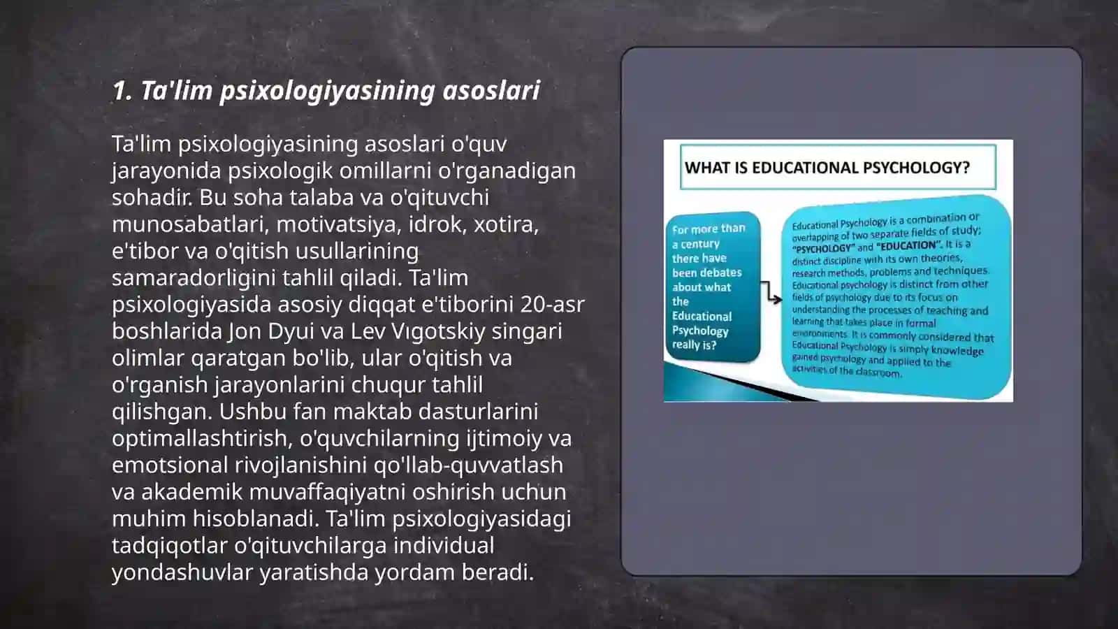 Ta'lim psixologiyasining asoslari 3