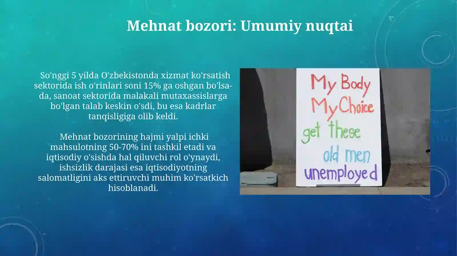 Bandlik va Ishsizlik Muammolari 3