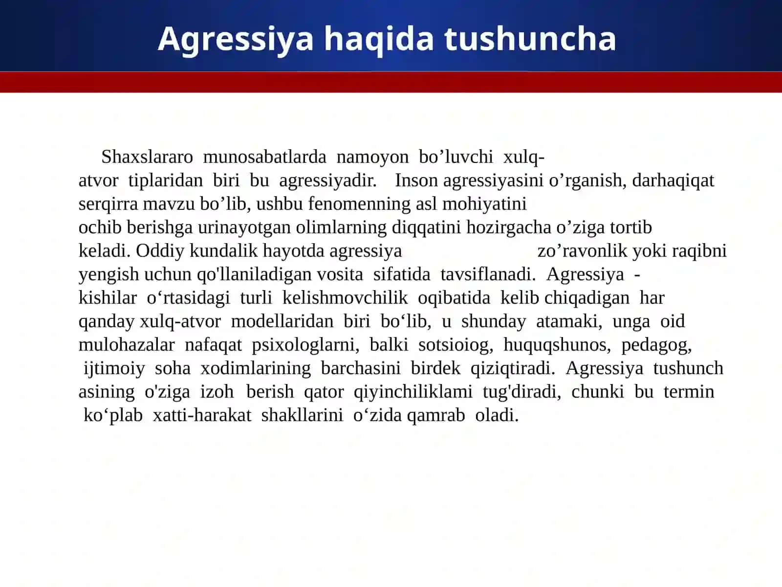 Shaxslararo munosobatlarda shaxs  agressivligi 3