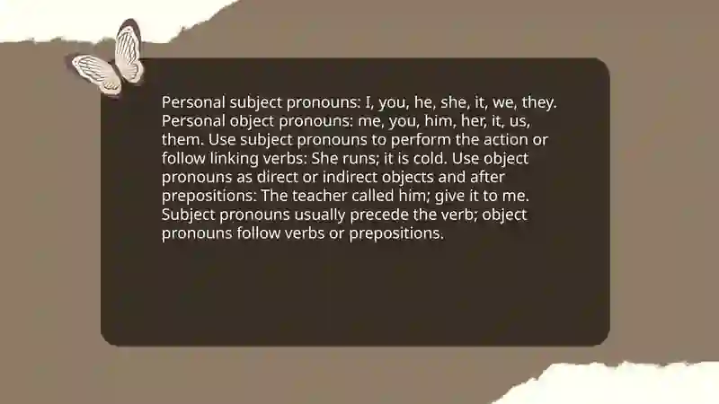 Pronouns 3