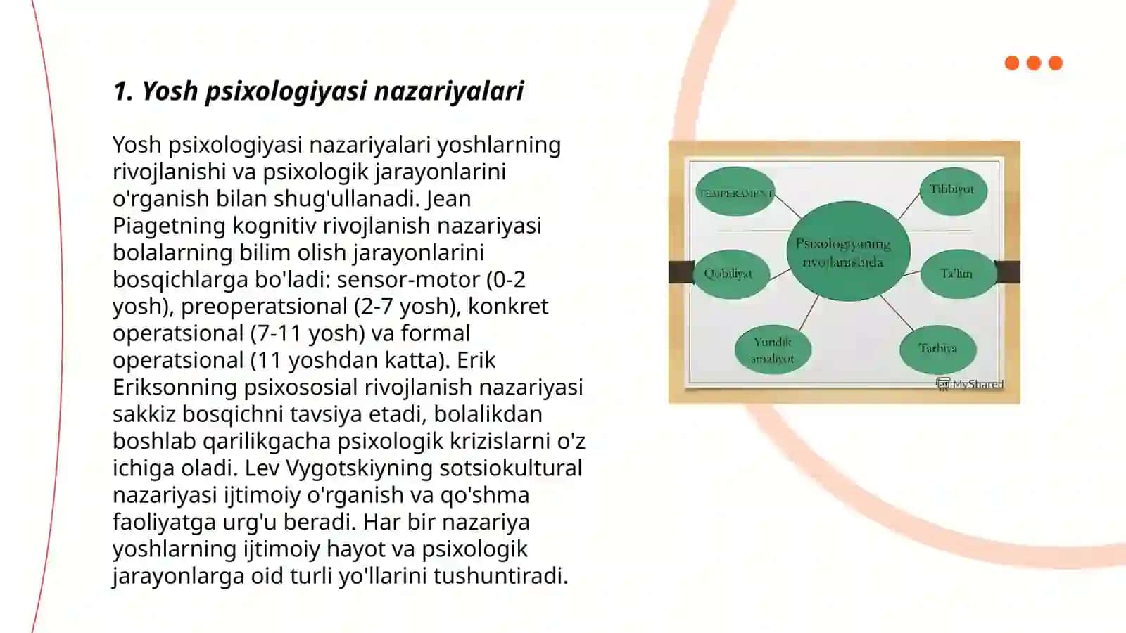 Yosh va pedagogik psixologiya fanining maqsadi, vazifasi va predmeti 3