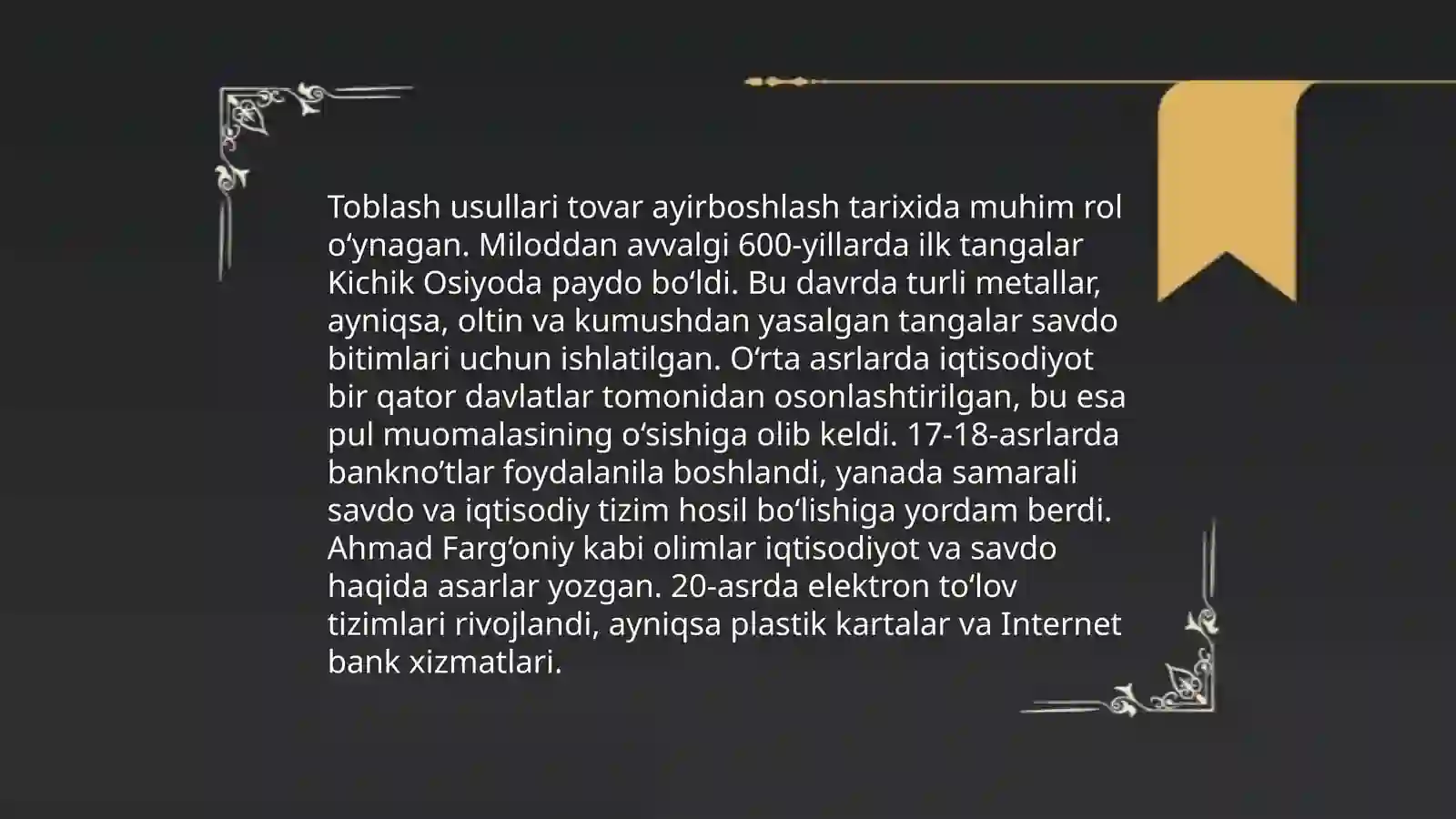 Toblash usulları 3